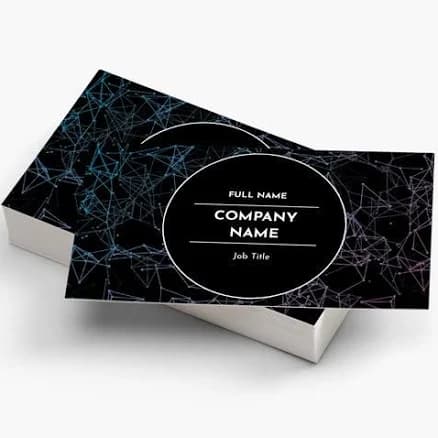 Custom Foil Accent Business Cards | 100 qty | VistaPrint | Design: Black, Music, Event Planning & Entertainment, Styles & Themes, Industry