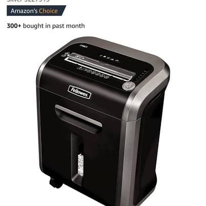 Fellowes Powershred 79Ci 16-Sheet 100% Jam-Proof Heavy Duty Crosscut Paper Shre - Home | Color: Brown