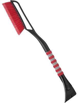 AstroAI 27" Snow Brush with Detachable Ice Scraper and Ergonomic Foam Grip