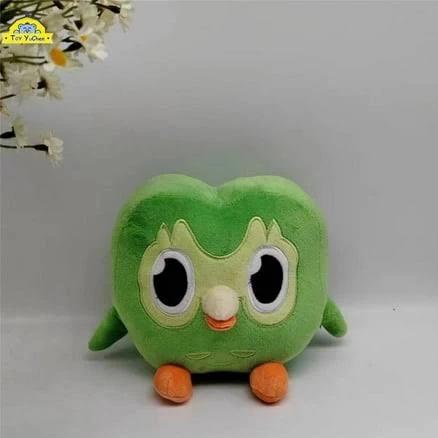 Goodies! Duo Plush Peluche Duolingo Doll 2 Units of Green Owl and Purple Lily Plush, Size: One size