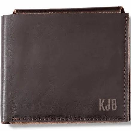 Personalized Leather Bifold Wallet