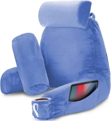 Nestl Bedding Premium Extra Large Reading Pillow with 2 Detachable Pillows