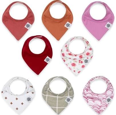 Parker Baby Bandana Baby Bibs 8 Pack