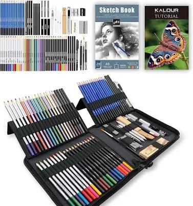 KALOUR 82 Pack Drawing Sketching Pencils Kit