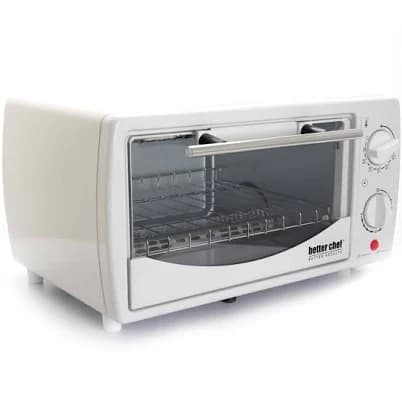 Better Chef 700-Watt 4-Slice White Toaster Oven Broiler