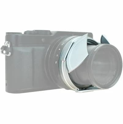 Silver Jjc Auto Lens Cap & 43mm Nano Uv Filter For Leica D-lux (typ