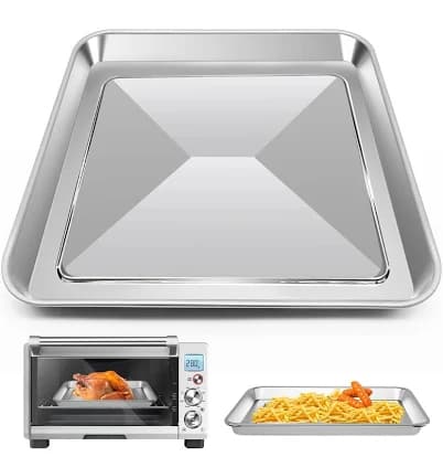 GWYXC 11.77" × 11.77" Toaster Oven Pan for Breville Smart Oven BOV800XL, Smart Oven Plus BOV810BSS, Smart Oven Pro BOV845BSS, Smart Oven Air