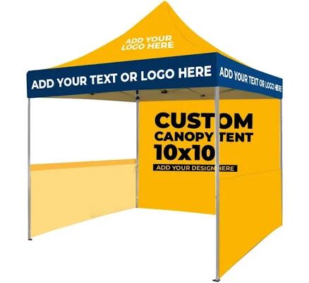 10x10 Tents Custom Canopy Tent for Patios, Events, or Flea Markets By BannerBuzz