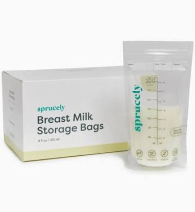 Sprucely Milk Storage Bags