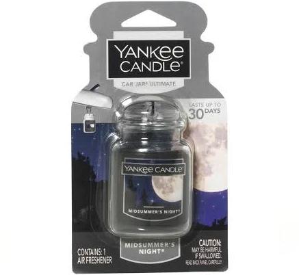 Yankee Candle Gel Car Jar Ultimate Hanging Odor Neutralizing Air Freshener Midsummer's Night