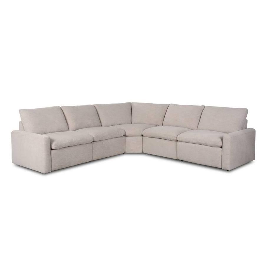 Four Hands Tillery 5 Piece Power Recliner Sectional