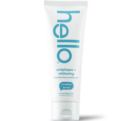 Hello Antiplaque Whitening Fluoride Free Toothpaste