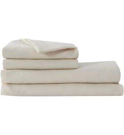 100% European Flax Linen Bed Sheet Set by Verlee