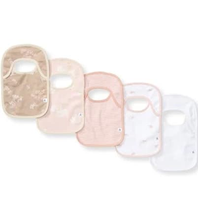 Burt's Bees Baby Whimsical Floral Organic Cotton Bibs