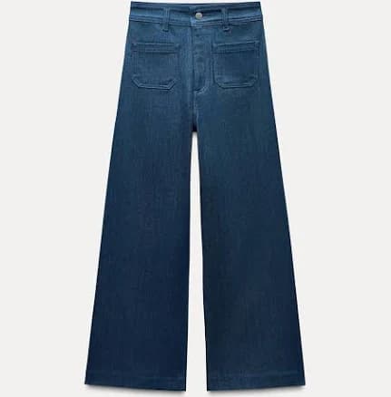 Zara Women's High Waist Wide Leg Jeans