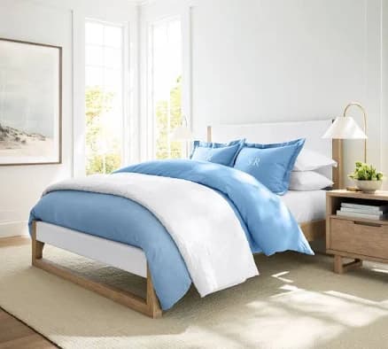 Pottery Barn Belgian Flax Linen Duvet Cover