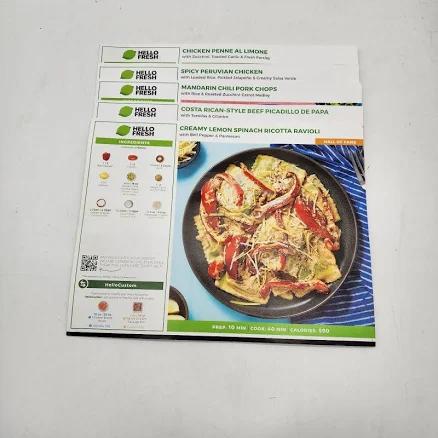 Hello Fresh Recipe Cards - 5 Count