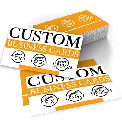 Customized Business Cards with Your Design, Personalized Business Cards Customizable 300GSM Matte Paper for Small Business 100, 200, 500, 1000Pcs
