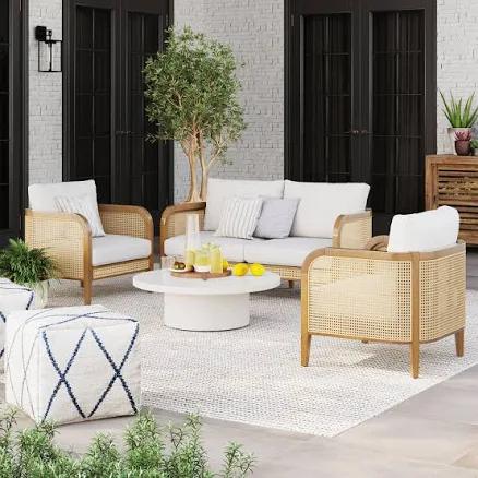 Nathan James Twila 3-Piece Wicker Patio Set