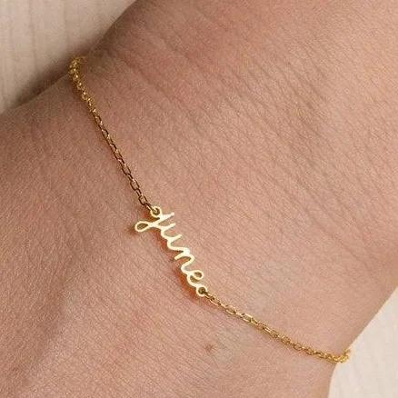 Caitlyn Minimalist Custom Dainty Name Bracelet Meaningful Holiday Gifts