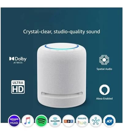 Amazon Echo Studio (newest model), Our best-sounding smart speaker ever - With Dolby Atmos, spatial