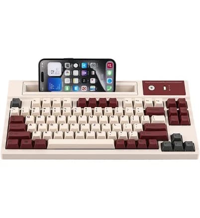EPOMAKER DynaTab75 Wireless Gaming Keyboard with Slot for iPad Tablet, Hot-swap Gasket Mechanical Keyboard, 2.4G/USB-C/BT5.0 Creamy Keyboard, RGB,