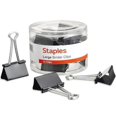 Staples Large Binder Clips