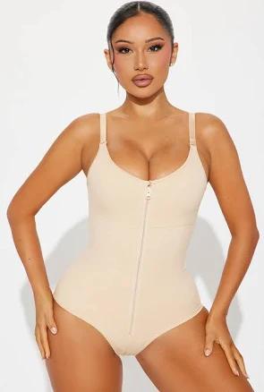 Fashion Nova Women's Sculpt Me Waist Cinching Shapewear Bodysuit