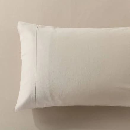 Royal Tradition Pre-Washed Belgian Flax Linen Cotton Pillowcases
