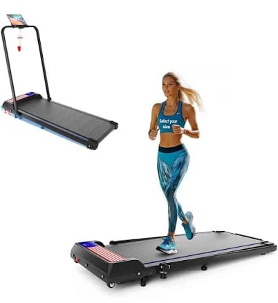 Folding Treadmill 2 in 1 Under Desk Treadmill Walking Pad Walk & Run