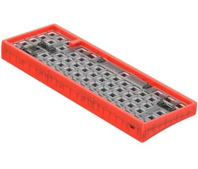 KBDFans KBD67 Lite R3 Mechanical Keyboard DIY Kit Transparent Orange