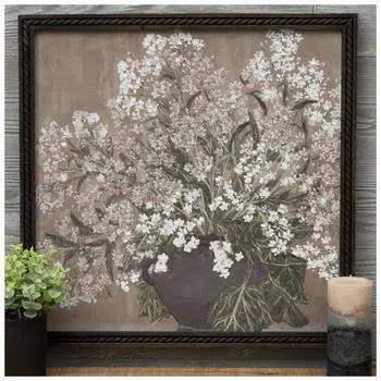 Moody Flowers Wood Wall Decor