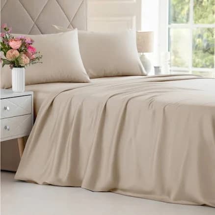CGK Linens 100% Bamboo 4 Piece Deep Pocket Cooling Sheet Set