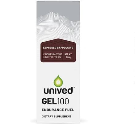 Unived Gel 100 Vegan Energy Gel for Endurance Athletes Runners & Cyclists