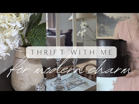 Thrift with Me for High End Style Home Decor  // Curating Modern Charm