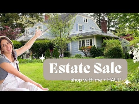 estate sale HOME DECOR HAUL 🏡 Shop with me!