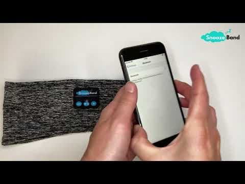 SnoozeBand™ Sleep Headphones - How to connect to Bluetooth