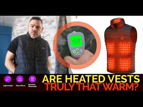 HEATED Vest for Outdoor Construction Workers, Hunting, Fishing, Snowboarding - Best Heated Vests