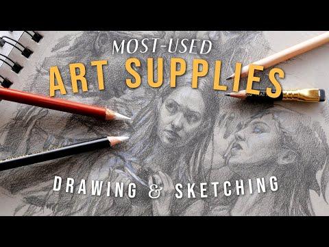 ✦ favorite art supplies of 2024 for drawing and sketching ✦ portrait sketch process ✦