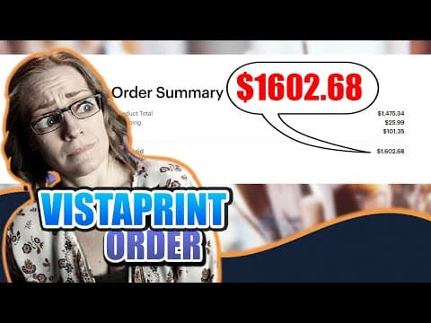 What $1600 got me from VistaPrint