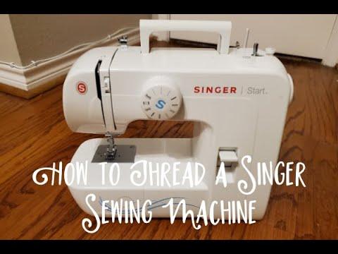 How to Thread a Singer Sewing Machine - Threading my Singer Start 1304 Sewing Machine