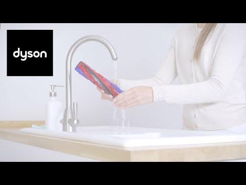 Dyson V8™ Slim cord-free vacuums. Washing the Lightweight soft roller brush bar