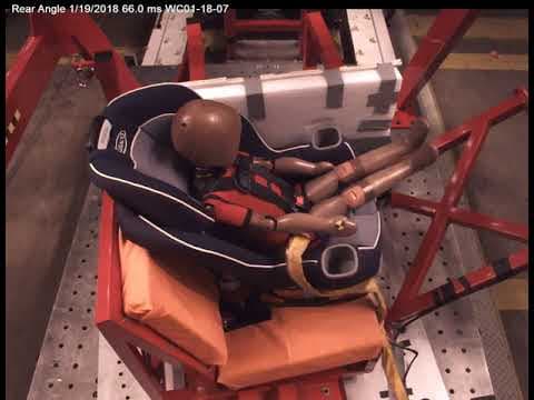 Graco Extend2Fit - Front-facing crash test for our runner-up pick for convertible car seats