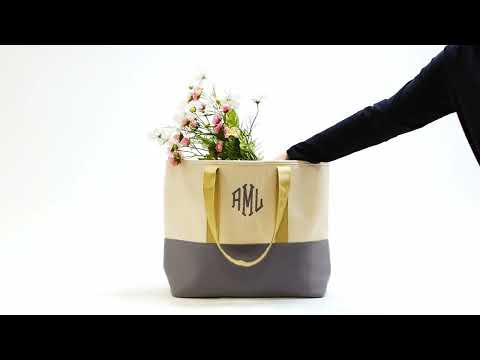 Monogrammed Savannah Tote Bag