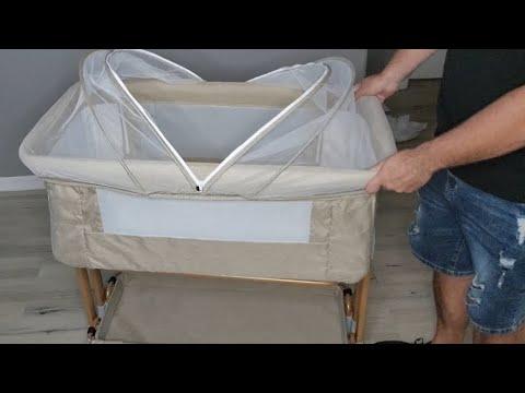 Bicystar Baby Bassinet Bedside Sleeper - Comvertible and Height Adjustable