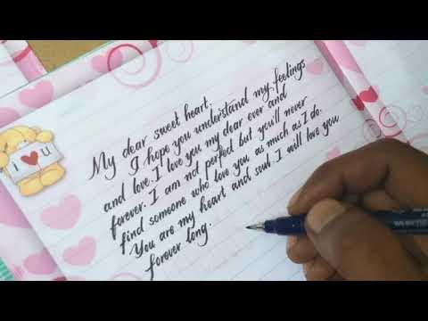 How to write love letter very impressive | how to write neat and clean