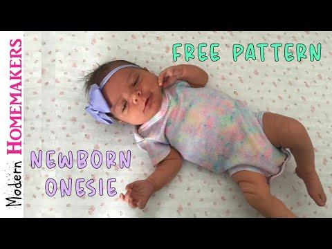 free newborn onesie sewing pattern