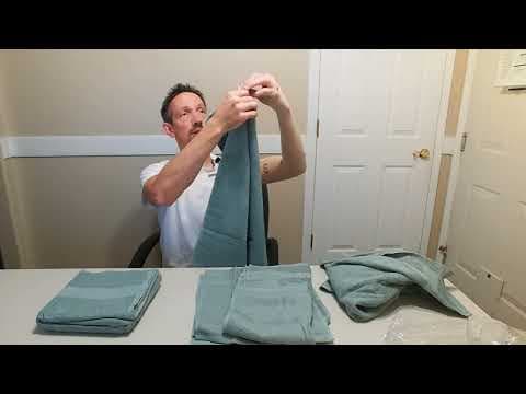 GLAMBURG soft 100% cotton towel unboxing