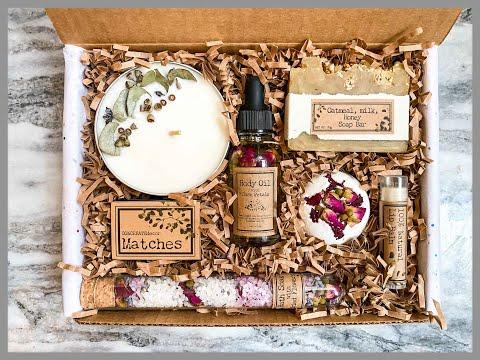 Making a spa gift box | How I pack my Etsy orders | Gift idea