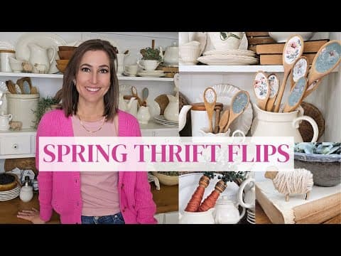 Spring Thrift Flips for DIY Enthusiasts • Budget-Friendly Spring Home Decor • Thrift Flips